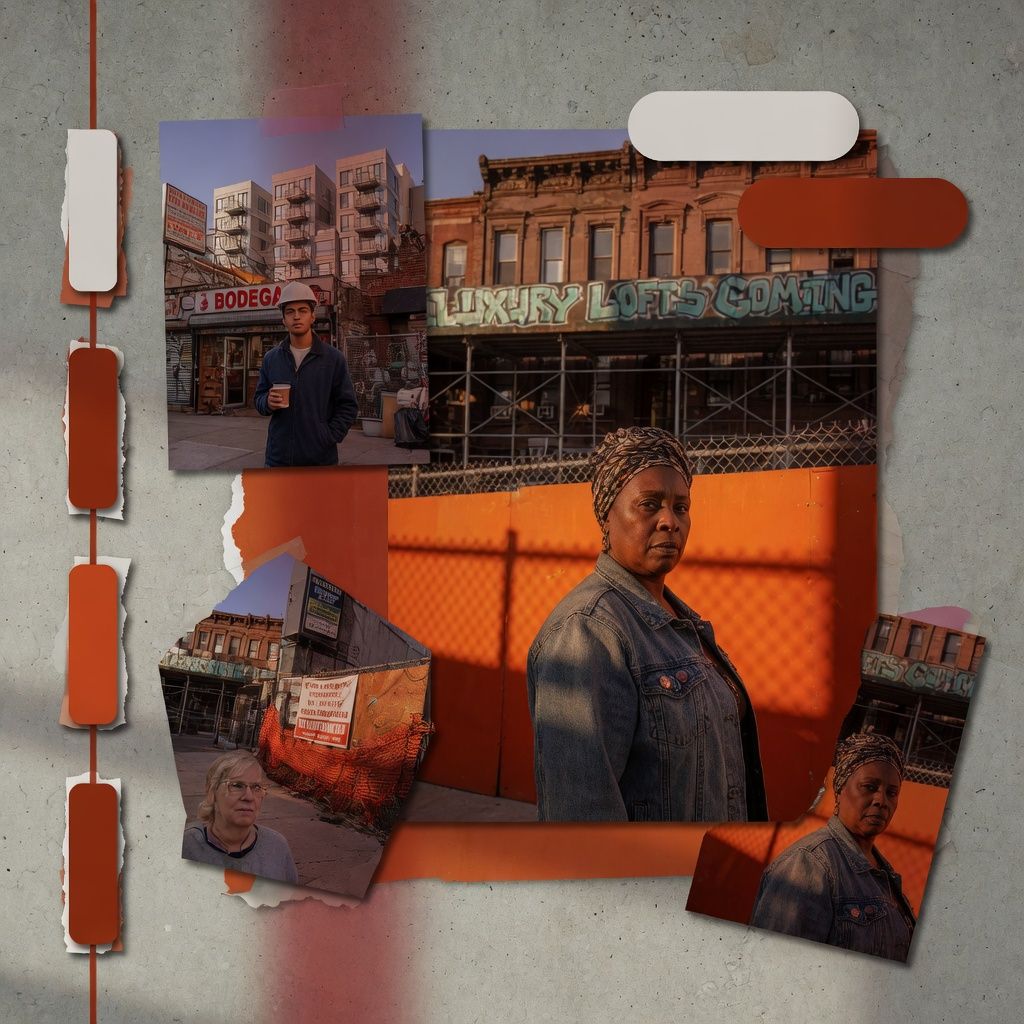 Portrait series documenting gentrification in Brooklyn